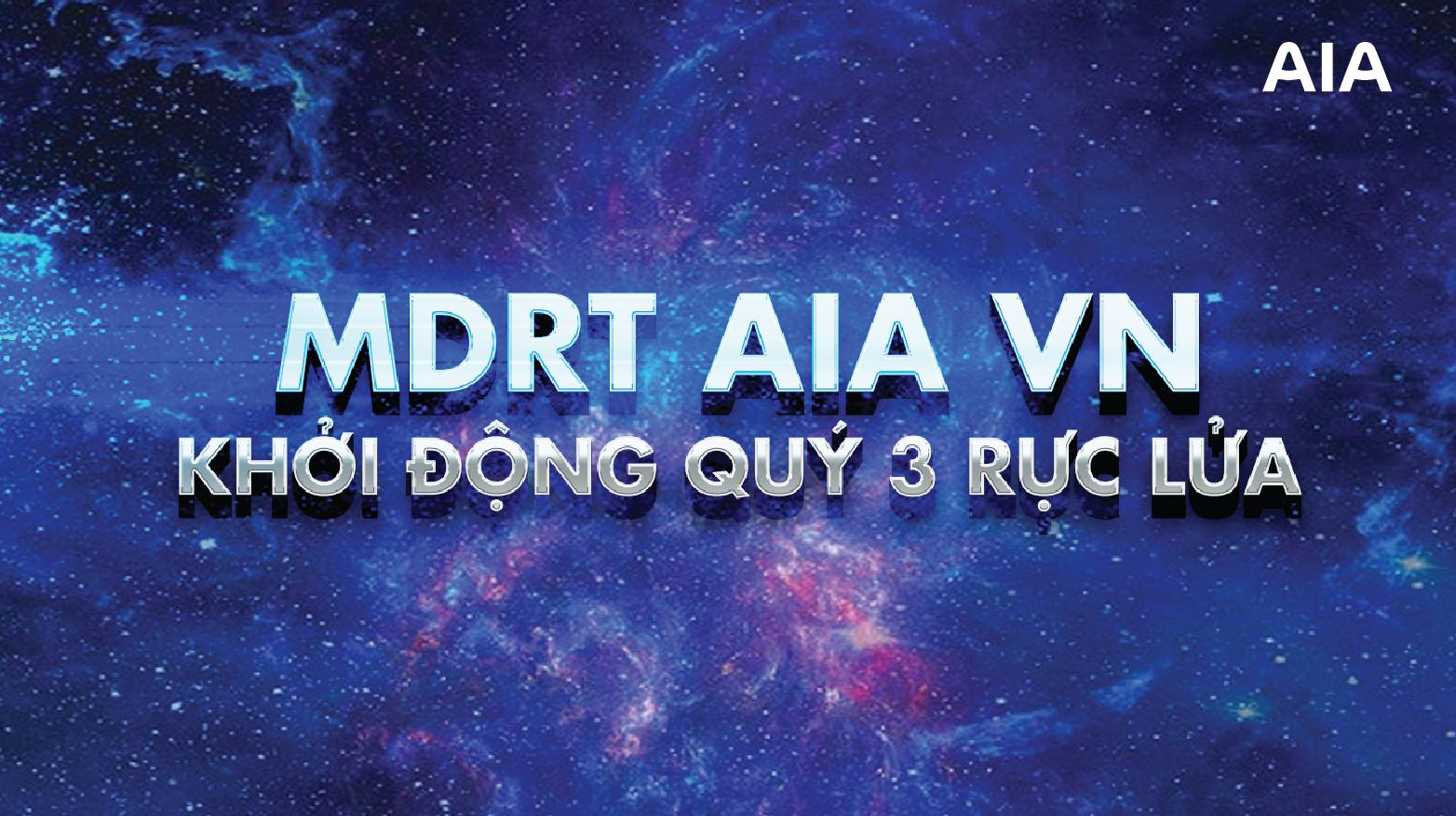 MDRT – KHỞI ĐỘNG QUÝ 3 RỰC LỬA