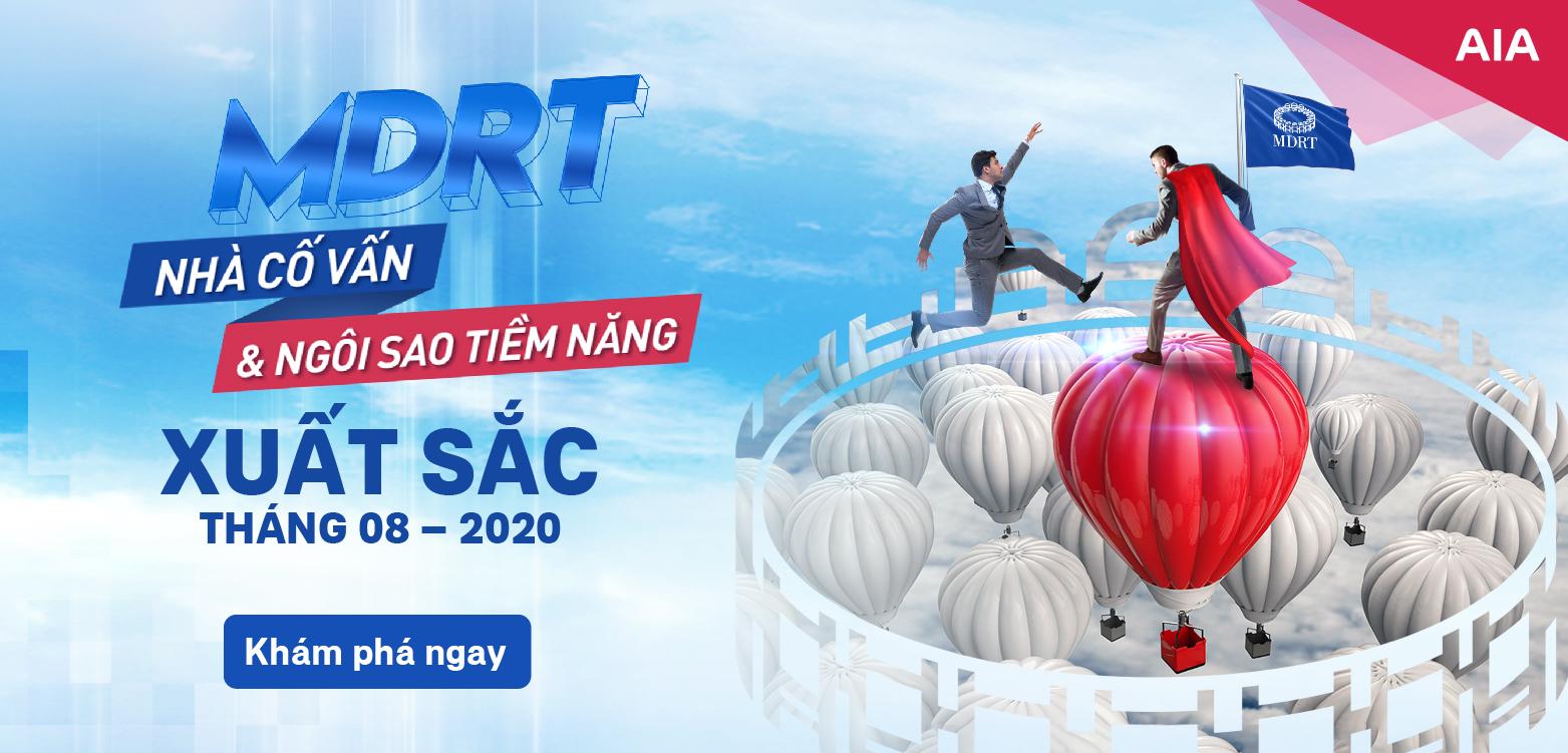 NHÀ CỐ VẤN & NGÔI SAO MDRT TIỀM NĂNG XUẤT SẮC THÁNG 08/2020