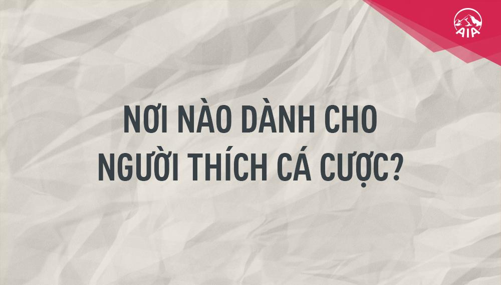 Ý TƯỞNG BÁN HÀNG KỲ 6: NƠI NÀO DÀNH CHO NGƯỜI THÍCH CÁ CƯỢC?