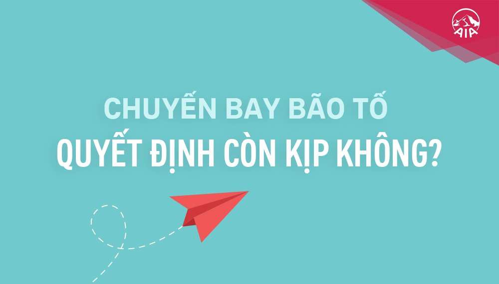 Ý TƯỞNG BÁN HÀNG KỲ 12: CHUYẾN BAY BÃO TỐ – QUYẾT ĐỊNH CÒN KỊP KHÔNG?