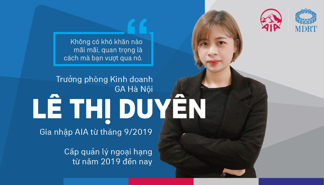 CLB MDRT GA HÀ NỘI – LÊ THỊ DUYÊN | MDRT LÀ SỨ MỆNH