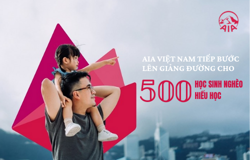 AIA Việt Nam tiếp bước lên giảng đường cho 500 học sinh nghèo hiếu học