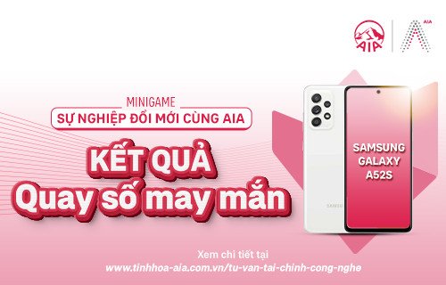 Kết quả giải đặc biệt Mini game “Sự nghiệp đổi mới cùng AIA”