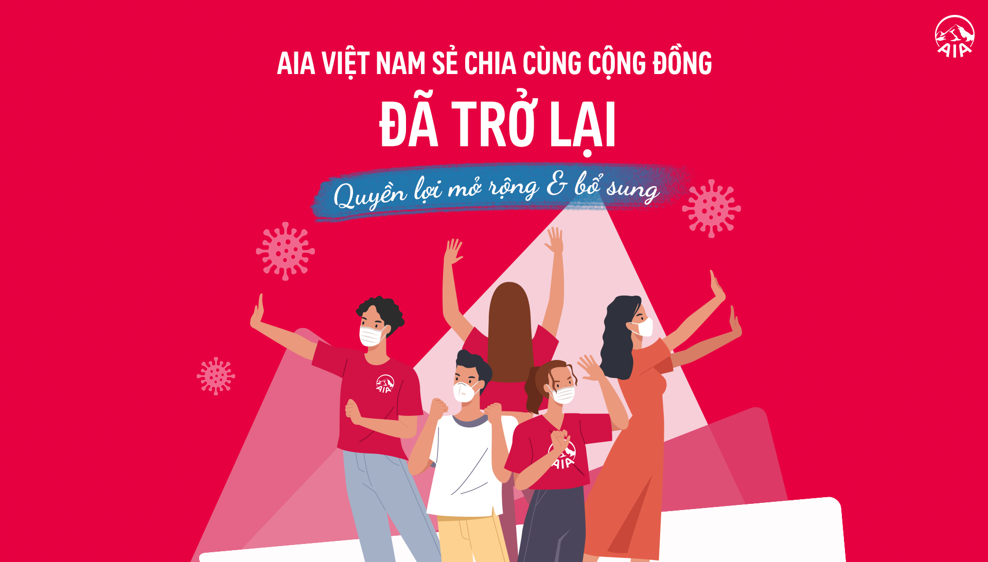 Chương trình “AIA Việt Nam sẻ chia cộng đồng” đã trở lại với Thử thách mới “Sức mạnh toàn diện Thiên sứ AIA”