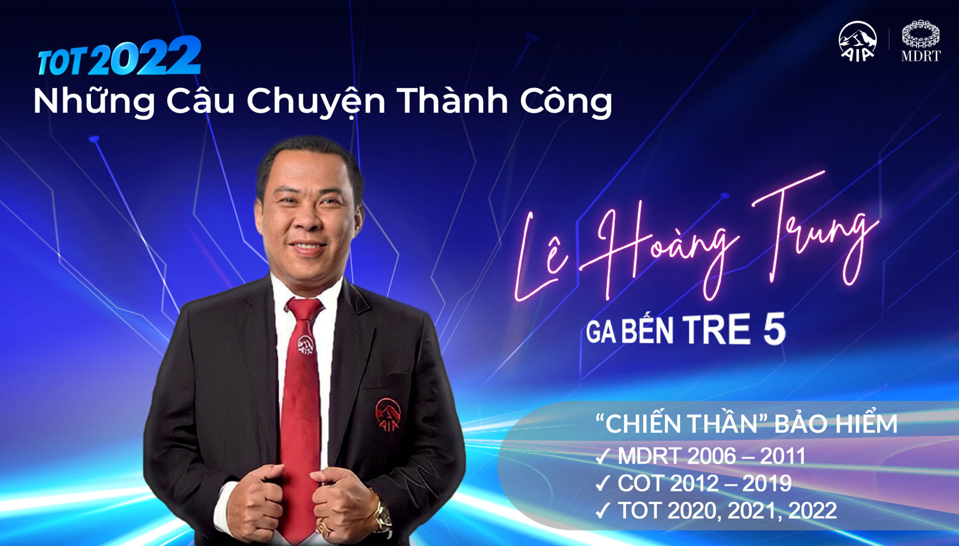 TOT 2022 | Lê Hoàng Trung – AIA Bến Tre 5 | “Chiến thần” bảo hiểm