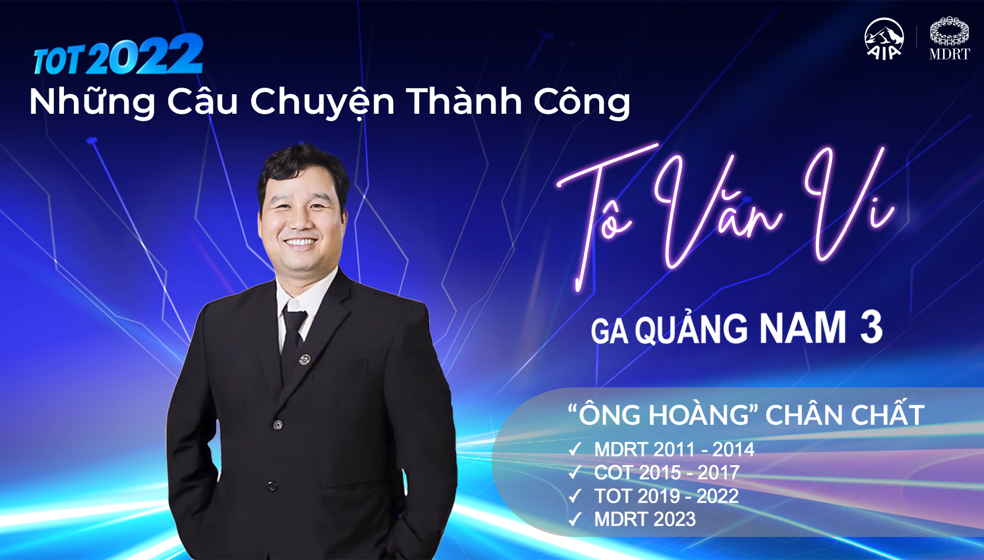 TOT 2022 | Tô Văn Vi – AIA Quảng Nam 3 | “Ông hoàng” chân chất