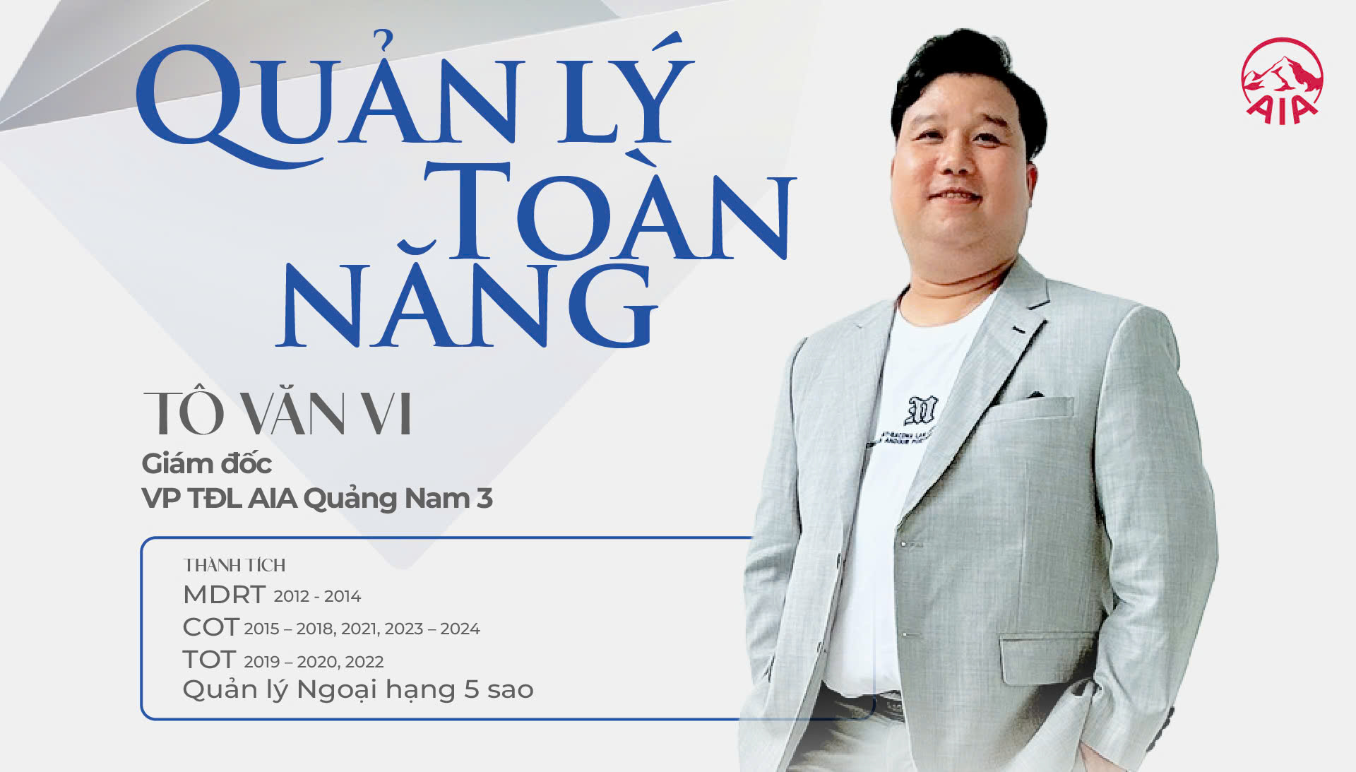 QUẢN LÝ TOÀN NĂNG | TÔ VĂN VI – VP AIA QUẢNG NAM 3