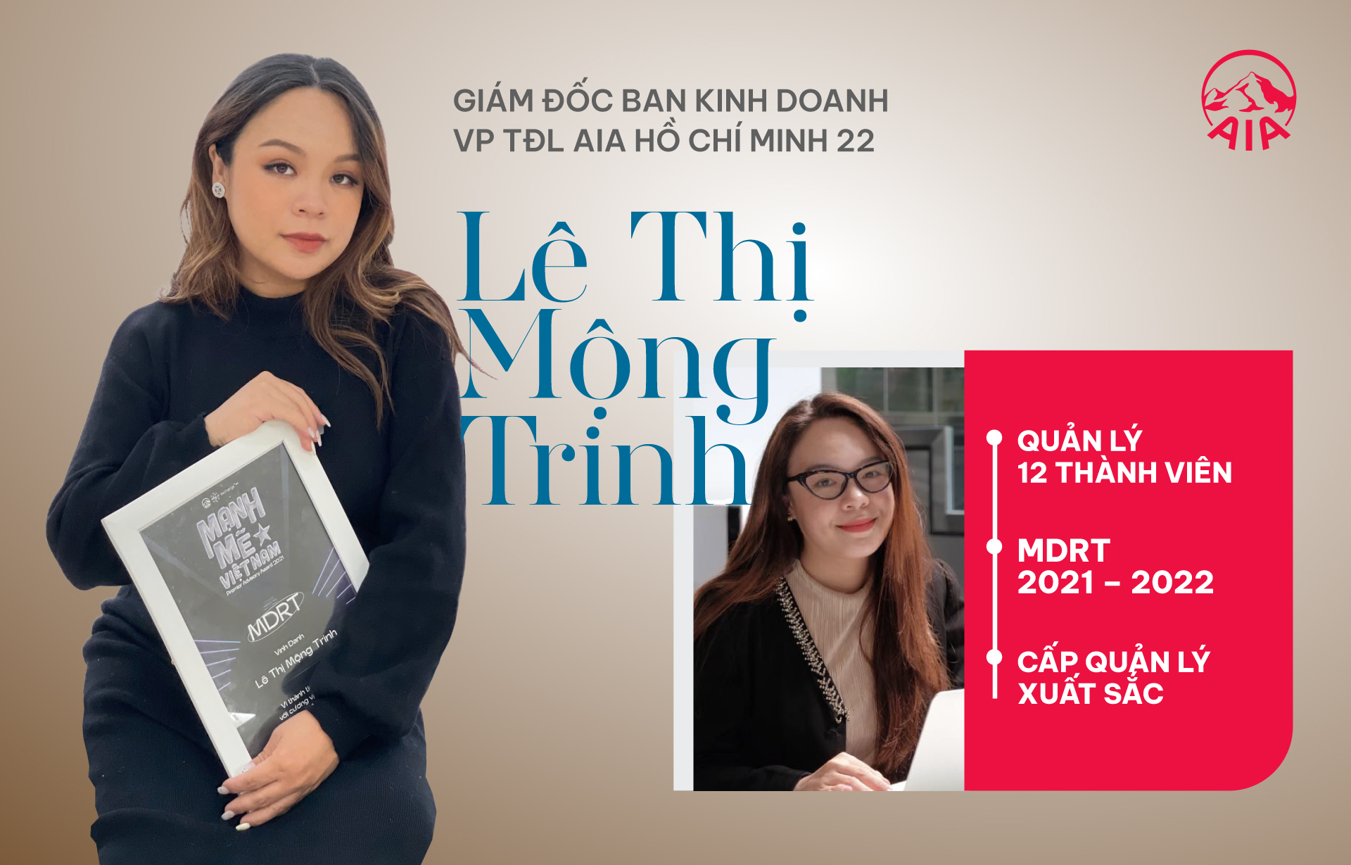 HÀNH TRÌNH SỰ NGHIỆP HẠNH PHÚC | LÊ THỊ MỘNG TRINH | VP AIA HCM 22